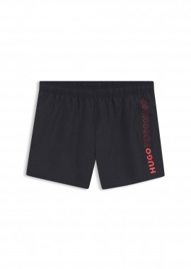 HUGO - Hugo Boss ανδρικό μαγιό μονόχρωμο με λογότυπο