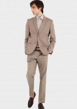 HUGO - Hugo Boss ανδρικό παντελόνι μονόχρωμο Slim Fit - 50559657 Γκρι