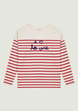 MAISON LABICHE - Maison Labiche γυναικεία βαμβακερή μπλούζα με ριγέ σχέδιο