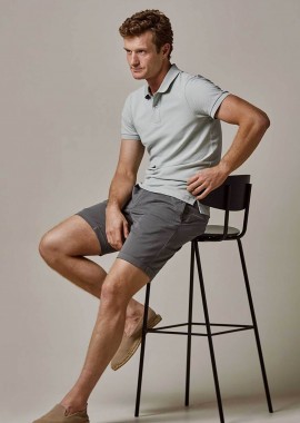 PROFUOMO - Profuomo ανδρική κοντομάνικη πόλο μπλούζα πικέ Slim Fit - PPVJ10040L