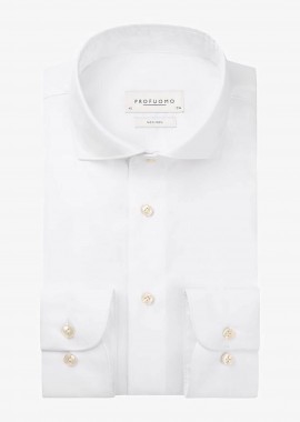 PROFUOMO - Profuomo ανδρικό πουκάμισο μονόχρωμο Slim Fit - PP2H00010A Λευκό
