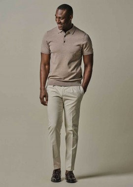 PROFUOMO - Profuomo ανδρικό chino παντελόνι Relaxed Fit - PP2Q00004A Μπεζ