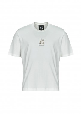 ARMANI EXCHANGE - Armani Exchange ανδρικό T-shirt μονόχρωμο με λογότυπο Regular Fit - XM000363AF12308 Λευκό