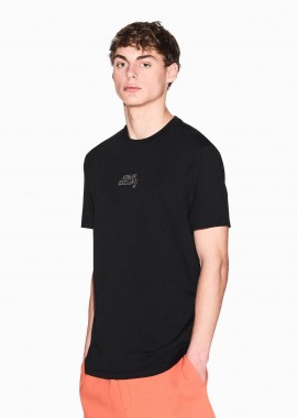 ARMANI EXCHANGE - Armani Exchange ανδρικό T-shirt με λογότυπο Regular Fit - XM001784AF10356 Μαύρο