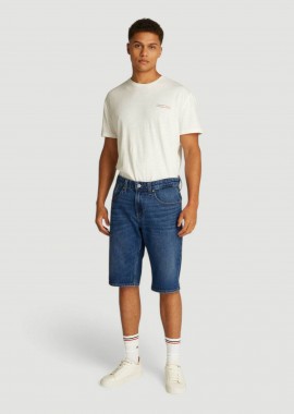TOMMY JEANS - Tommy Jeans ανδρική τζιν βερμούδα - DM0DM20943 Denim Blue Σκούρο