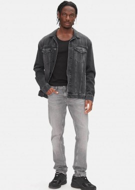 TOMMY JEANS - Tommy Jeans ανδρικό τζιν παντελόνι πεντάτσεπο Slim Fit - DM0DM21379 Ανθρακί