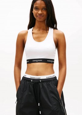 TOMMY JEANS - Tommy Jeans γυναικείο μπουστάκι γυμναστικής - DW0DW22762 Λευκό