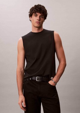 CALVIN KLEIN JEANS - Calvin Klein Jeans ανδρική αμάνικη μπλούζα Relaxed Fit - LV04RF273G Μαύρο