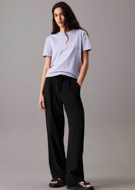 CALVIN KLEIN JEANS - Calvin Klein Jeans γυναικείο παντελόνι σε ίσια γραμμή - J20J225339 Μαύρο