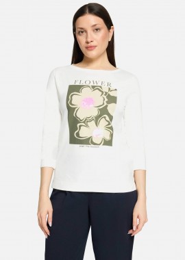 SO COSY - So Cosy γυναικεία μπλούζα με floral print - 2430/8081 Εκρού