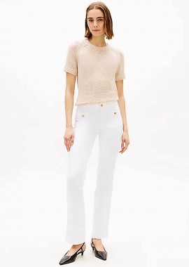 TOMMY HILFIGER - Tommy Hilfiger γυναικείο τζιν παντελόνι Bootcut Fit - WW0WW48580 Λευκό