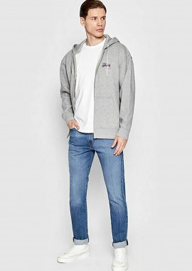 LEVI'S - Levi's® ανδρικό τζιν παντελόνι πεντάτσεπο με logo patch Slim Fit - 045115461 Denim Blue