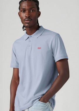 LEVI'S - Levi's® ανδρική μπλούζα πόλο πικέ με κεντημένο λογότυπο Regular Fit - 358830279 Μπλε Ανοιχτό