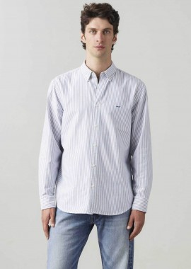 LEVI'S - Levi's® ανδρικό πουκάμισο button down με ριγέ σχέδιο και λογότυπο Relaxed Fit