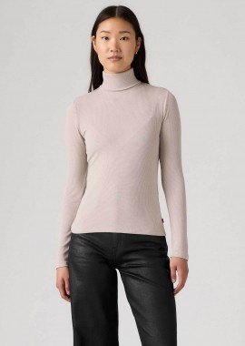 LEVI'S - Levi's® γυναικεία πλεκτή μπλούζα ζιβάγκο ribbed Slim Fit