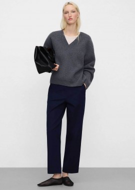 ADOLFO DOMINGUEZ - Adolfo Domínguez γυναικείο παντελόνι chinos Straight Fit - 268072385 Μπλε