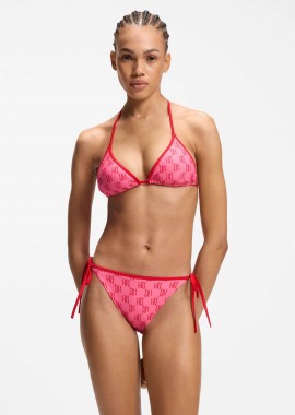 HUGO - Hugo Boss γυναικείο μαγιό μπικίνι σλιπ με all-over print