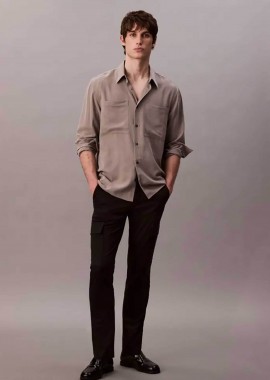 CALVIN KLEIN - Calvin Klein ανδρικό cargo παντελόνι Slim Fit - LV04LC619G Μαύρο