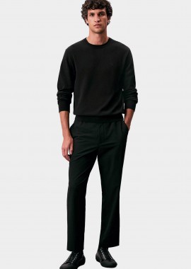 CALVIN KLEIN - Calvin Klein ανδρικό παντελόνι με ελαστική μέση Slim Fit - LV04LD615G Μαύρο