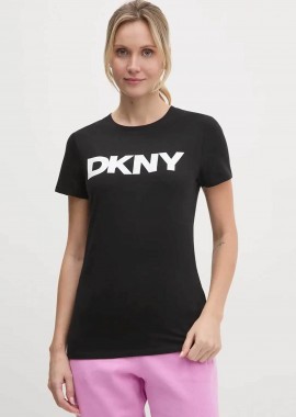 DKNY - DKNY γυναικείο Τ-shirt με logo print - DP5T9923 Μαύρο