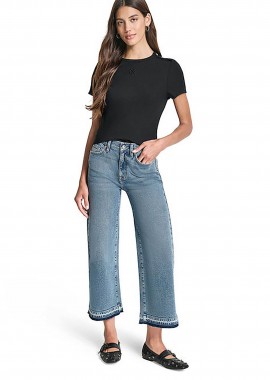 DKNY - DKNY γυναικείο τζιν παντελόνι Relaxed Fit - DJ6C4207 Denim Blue