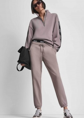 DKNY - DKNY γυναικείο παντελόνι φόρμας - DP6P3857 Μπεζ