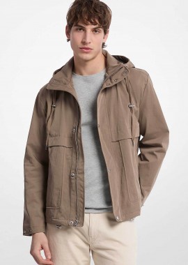MICHAEL KORS - Michael Kors ανδρικό jacket αδιάβροχο και αντιανεμικό - CT5208RHW3 Μπεζ