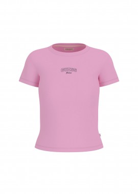 GUESS - Guess γυναικείο T-shirt με λογότυπο Regular Fit - W6RP21KA0H1 Μαύρο