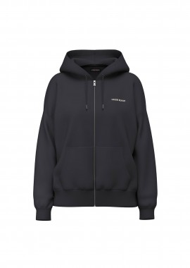GUESS - Guess γυναικεία ζακέτα φούτερ με κεντημένο λογότυπο Regular Fit - W6RQ32K68I4 Μαύρο