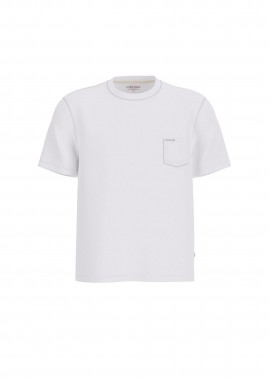 GUESS - Guess ανδρικό T-shirt με τσέπη στο στήθος - M5RI74K8FQ4 Λευκό