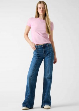 GUESS - Guess γυναικείο τζιν παντελόνι πεντάτσεπο καμπάνα