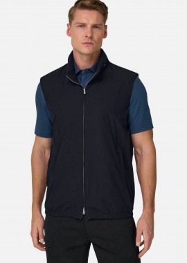 BOGGI MILANO - Boggi Milano ανδρικό αμάνικο μπουφάν Regular Fit - BO26P016603 Μπλε Navy