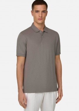BOGGI MILANO - Boggi Milano ανδρική πόλο μπλούζα μονόχρωμη Regular Fit