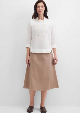 GERRY WEBER - Gerry Weber γυναικεία φούστα midi με τσέπες - N65617144042 Μπεζ