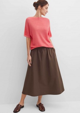 GERRY WEBER - Gerry Weber γυναικεία φούστα midi - N65685357042 Καφέ