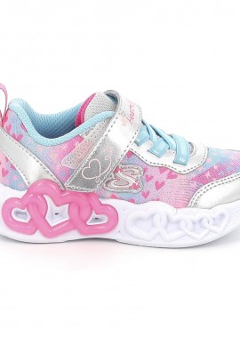 SKECHERS - Παιδικό Αθλητικό Παπούτσι για Κορίτσι Skechers Heart Jewels με Φωτάκια Χρώματος Πολύχρωμο 303261N-SMLT