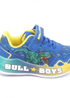 BULL BOYS - Παιδικό Αθλητικό Παπούτσι για Αγόρι Bull Boys Predator Rex με φωτάκια Χρώματος Μπλε DNAL5144-RY01