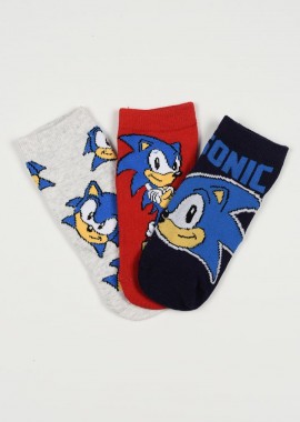 DISNEY - Παιδικές Κάλτσες για Αγόρι Disney Sonic Χρώματος Πολύχρωμo EZO6037.PACK2