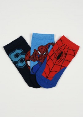 DISNEY - Παιδικές Κάλτσες για Αγόρι Disney Spider-Man Χρώματος Πολύχρωμo EZO6041.PACK2