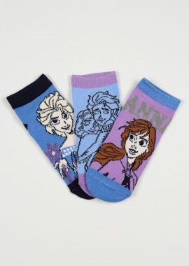 DISNEY - Παιδικές Κάλτσες για Κορίτσι Disney Frozen Χρώματος Πολύχρωμo EZO6014.PACK1