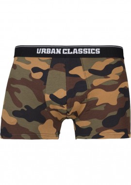 Urban Classics - Ανδρικά Εσώρουχα Boxer 2-Pack TB2047 Urban Classics Wood Camo/Dark Camo Παραλλαγής