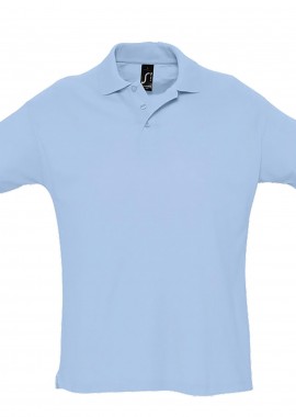 SOLS - Ανδρική Μπλούζα Polo 11342 SOL'S Summer II Sky Blue Pique