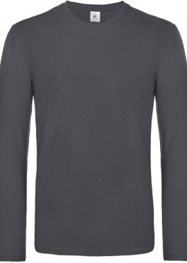 B & C - Μακρυμάνικο T-Shirt TU07T B & C E190 LSL Dark Grey