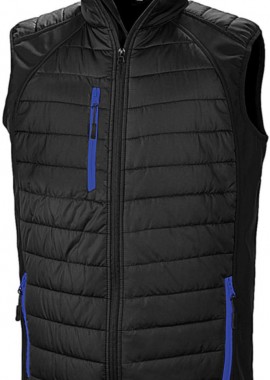 Result - Ανδρικό Αμάνικο Μπουφάν Softshell R238X Result Black/Royal