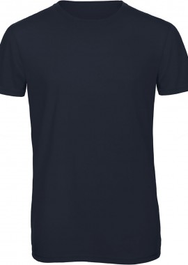 B & C - T-Shirt TM055 B & C Triblend Jersey Navy