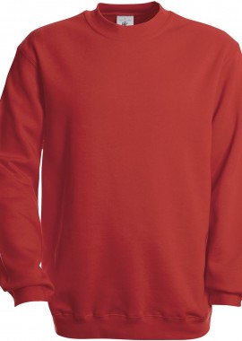 B & C - Φούτερ Crewneck WU600 B & C Red