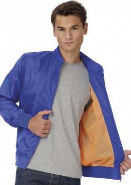 B & C - Ανδρικό Μπουφάν με Κουκούλα JM963 B&C Trooper Men Royal/Neon Orange