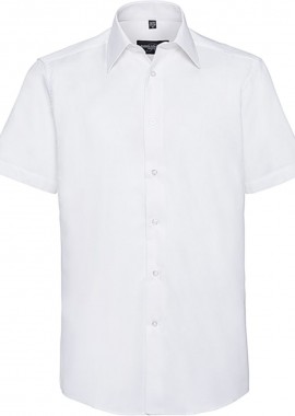Russell - Κοντομάνικο Πουκάμισο R-923M Russell Tailored Fit Oxford White