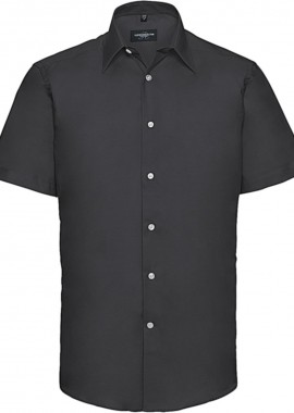 Russell - Κοντομάνικο Πουκάμισο R-923M Russell Tailored Fit Oxford Black
