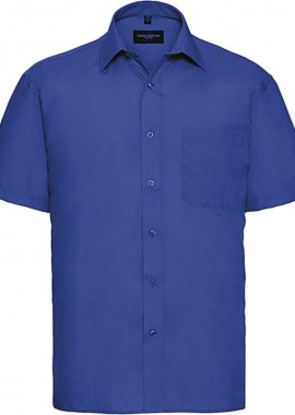 Russell - Ανδρικό Κοντομάνικο Πουκάμισο R-935M-0 Russell Poplin Classic Fit Bright Royal